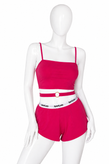 ست تاپ و شورتک زنانه کاپدار فری سایز